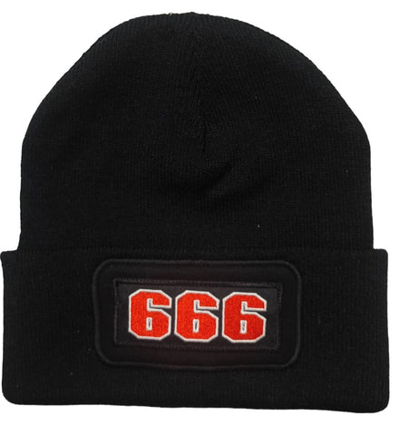 81 Support Wollmütze „666“ - REDANDWHITESTORE