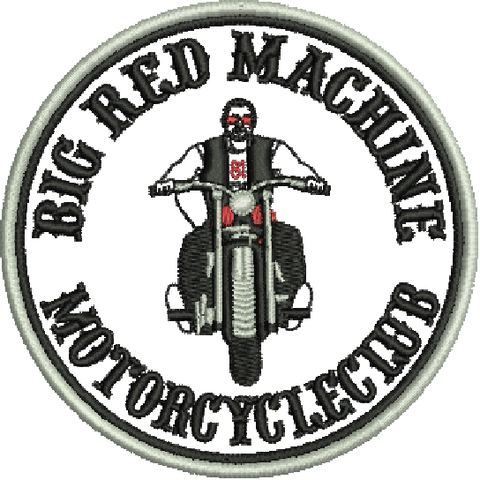 81 Support Aufnäher „BIG RED MACHINE MOTORCYCLECLUB“ - REDANDWHITESTORE