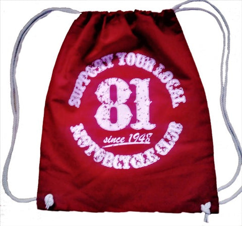 81 Support Hipster Bag „SUPPORT YOUR LOCAL MOTORCYCLECLUB“ - REDANDWHITESTORE