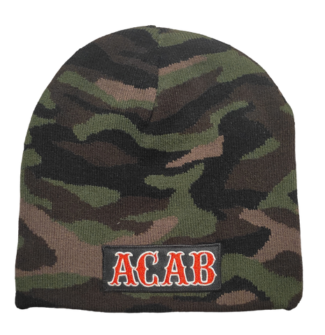 81 Support Beanie „ACAB“ Camouflage - REDANDWHITESTORE