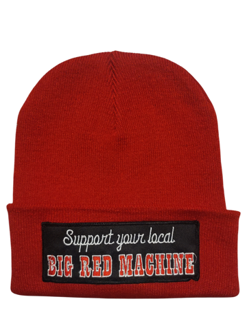 81 Support Wollmütze „SUPPORT YOUR LOCAL BIG RED MACHINE“ rot