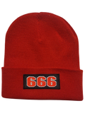 81 Support Wollmütze „666“ in drei Farben - REDANDWHITESTORE