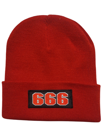 81 Support Wollmütze „666“ rot