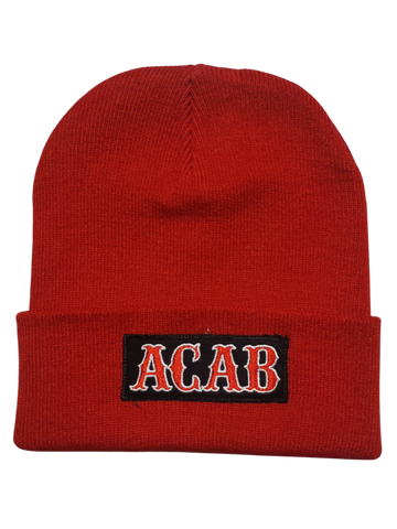 81 Support Wollmütze „ACAB“ rot