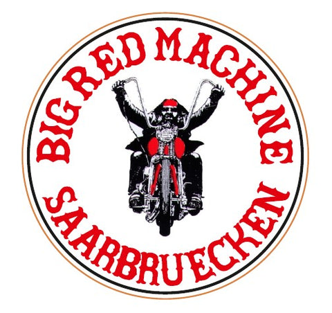 81 Support Aufkleber „BIG RED MACHINE SAARBRUECKEN- BIKER“