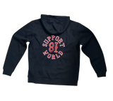 81 Support Doubleface Jacket bestickt „SUPPORT 81 WORLD“