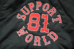 81 SUPPORT Bomberjacke „SUPPORT 81 WORLD" - REDANDWHITESTORE