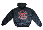 81 SUPPORT Bomberjacke mit Kapuze „SUPPORT 81 WORLD"