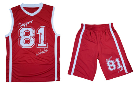 81 Support Men´s Basketball Set  „SUPPORT 81 WORLD“