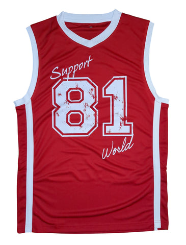 Men´s Basketball Quick Dry Top  „SUPPORT 81 WORLD"