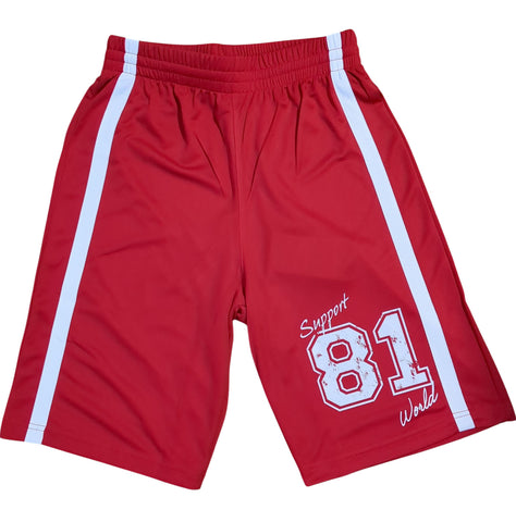 81 Support Men´s Basketball Short  „SUPPORT 81 WORLD“