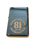 Support 81  Benzinfeuerzeug „MOTORCYCLECLUB-SINCE 1948“ - REDANDWHITESTORE