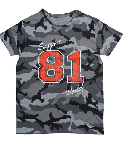 T-SHIRT „SUPPORT 81 WORLD“ Camouflage