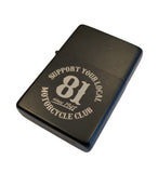 Support 81  Benzinfeuerzeug „MOTORCYCLECLUB-SINCE 1948“ - REDANDWHITESTORE