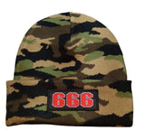 81 Support Wollmütze „666“ in drei Farben - REDANDWHITESTORE