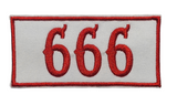 81 Support Aufnäher „666“ rot/weiß - REDANDWHITESTORE