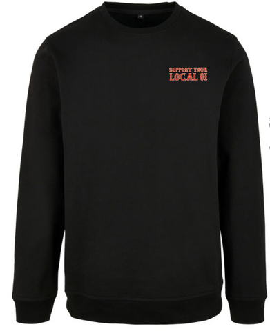 SUPPORT 81 SWEATSHIRT „SUPPORT YOUR LOCAL 81  - BIG RED MACHINE SAARBRUECKEN“