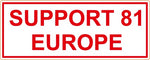 81 Support Aufkleber „SUPPORT 81 EUROPE“ - REDANDWHITESTORE