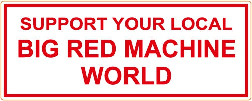 81 Support Aufkleber „SUPPORT YOUR LOCAL BIG RED MACHINE WORLD 