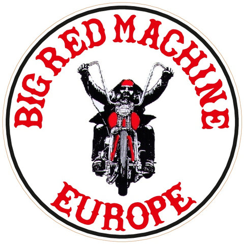 81 Support Aufkleber „BIG RED MACHINE EUROPE - BIKER“ - REDANDWHITESTORE