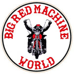 81 Support Aufkleber „BIG RED MACHINE WORLD - BIKER“ - REDANDWHITESTORE