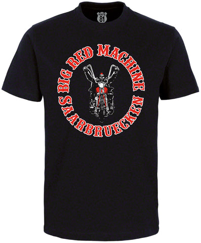 T-SHIRT „BIG RED MACHINE SAARBRUECKEN“ SCHWARZ - REDANDWHITESTORE