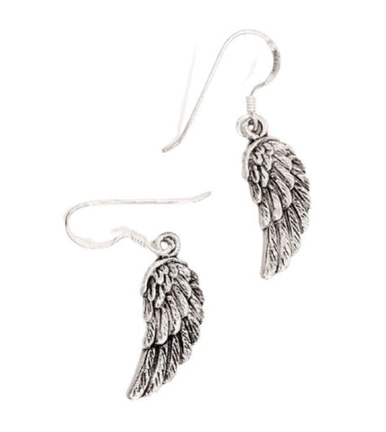 SILBER OHRRINGE „ENGELSFLÜGEL“