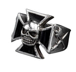 SILBER RING „EISERNES KREUZ TOTENKOPF“