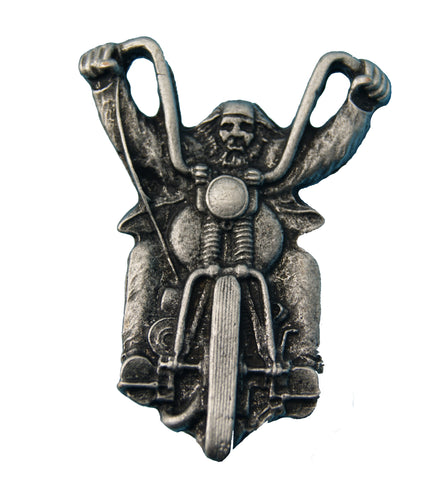 81 Support Pin „BIKER“ in Bronze und Silber - REDANDWHITESTORE
