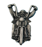 81 Support Pin „BIKER“ in Silber klein - REDANDWHITESTORE