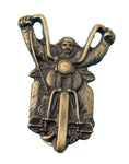 81 Support Pin „BIKER“ in Bronze und Silber - REDANDWHITESTORE