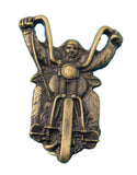 81 Support Pin „BIKER“ in Bronze und Silber - REDANDWHITESTORE