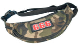81 Support Bauchtasche „666“ in Schwarz und Camouflage - REDANDWHITESTORE