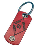 SUPPORT Schlüsselanhänger aus Leder „81 RAUTE“ - REDANDWHITESTORE