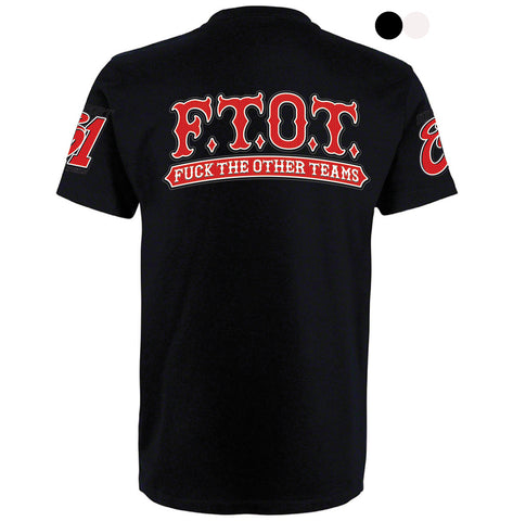 T-SHIRT „SUPPORT EIGHTYONE WORLD - F.T.O.T.“ - REDANDWHITESTORE