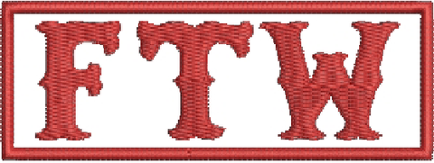 81 Support Aufnäher „FTW“ - REDANDWHITESTORE
