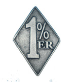 81 Support Pin „1%“ in Silber - REDANDWHITESTORE