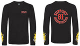 81 SUPPORT LONGSLEEVE FLAMES „SUPPORT 81 SAARBRUECKEN“