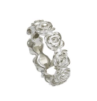SILBER RING „ROSEN“