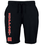 SHORTS „SUPPORT 81“ - REDANDWHITESTORE