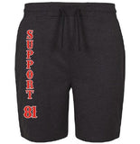 SHORTS „SUPPORT 81“ - REDANDWHITESTORE