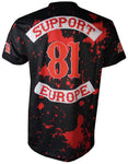 T-SHIRT „BIG RED MACHINE / SUPPORT 81 EUROPE“ Sportswear Alloverprint - REDANDWHITESTORE