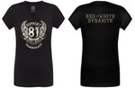 SUPPORT 81 LADY’S SHIRT „BAD GIRLS CREW" - REDANDWHITESTORE