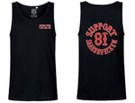 TANKTOP „SUPPORT 81 SAARBRUECKEN“ SCHWARZ