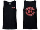 TANKTOP „SUPPORT 81 SAARBRUECKEN“ SCHWARZ