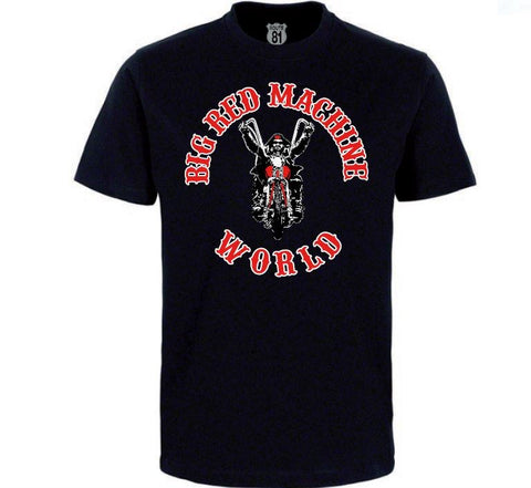 T-SHIRT „BIG RED MACHINE WORLD - BIKER“ - REDANDWHITESTORE