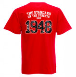 T-SHIRT „WORLDWIDE-SINCE 1948“ ROT - REDANDWHITESTORE