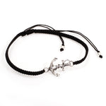 Stoffarmband mit 925 Sterling Silber "ANKER" - REDANDWHITESTORE