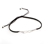 Stoffarmband mit 925 Sterling Silber "FLÜGEL" - REDANDWHITESTORE