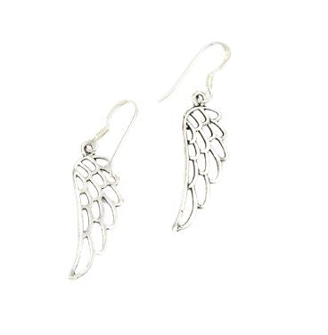 SILBER OHRRINGE „ENGELSFLÜGEL“ - REDANDWHITESTORE